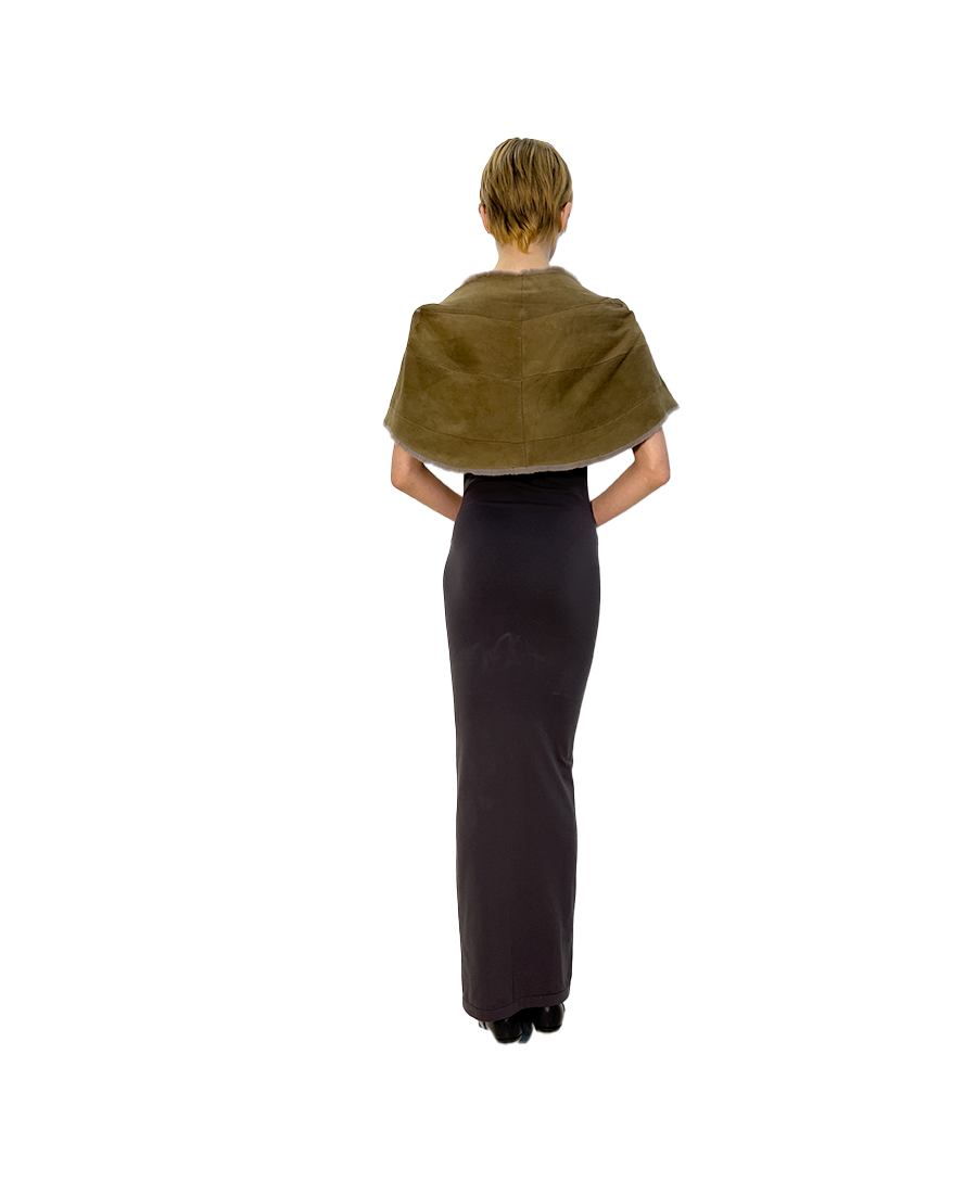 61. natural brown epilated minkmtop with dorsal elastic band