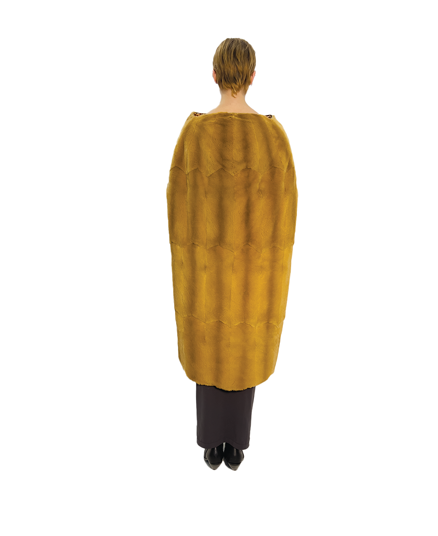 # MUSTELLA AFRICAN WXED LINEN CAPE