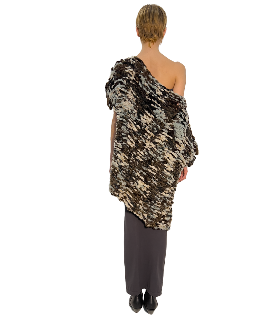 'ALEGRIA' HAND CUT & WOVEN TRICOT OVERSIZED SWEATER