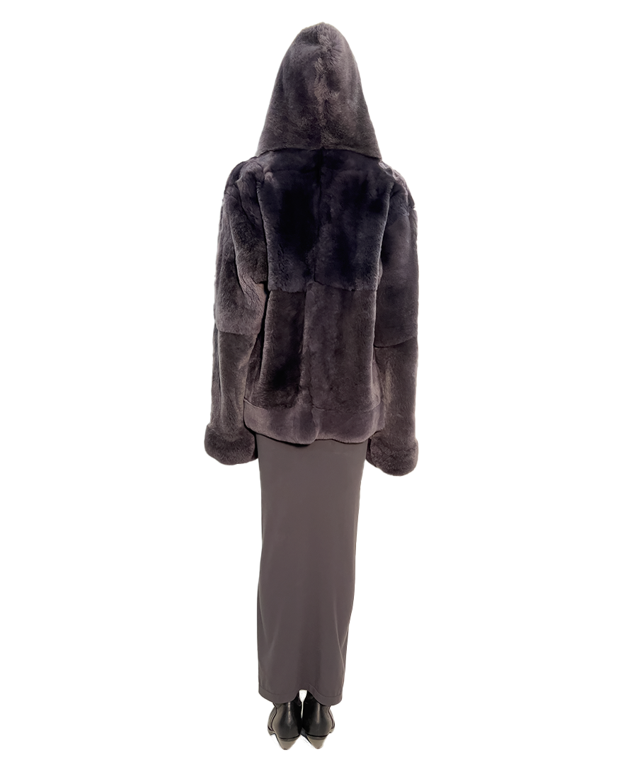 #391 REVERSIBLE DARK PURPLE CHINCHILLA