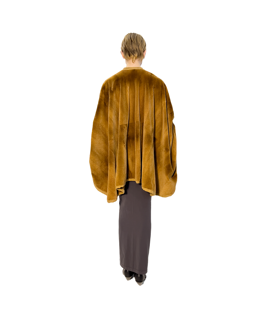 # SHAVED TWEED PRINTED MINK