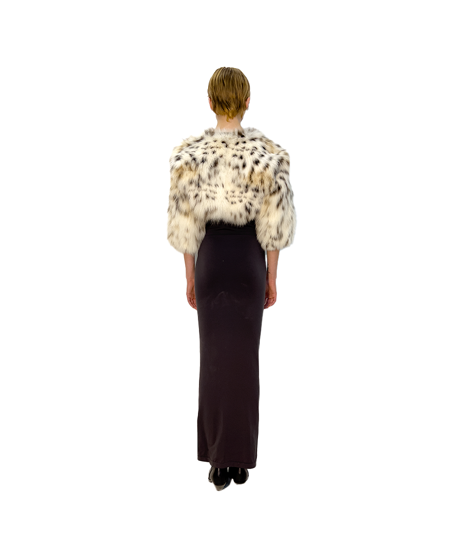 REVERSIBLE BOLERO LYNX & MINK