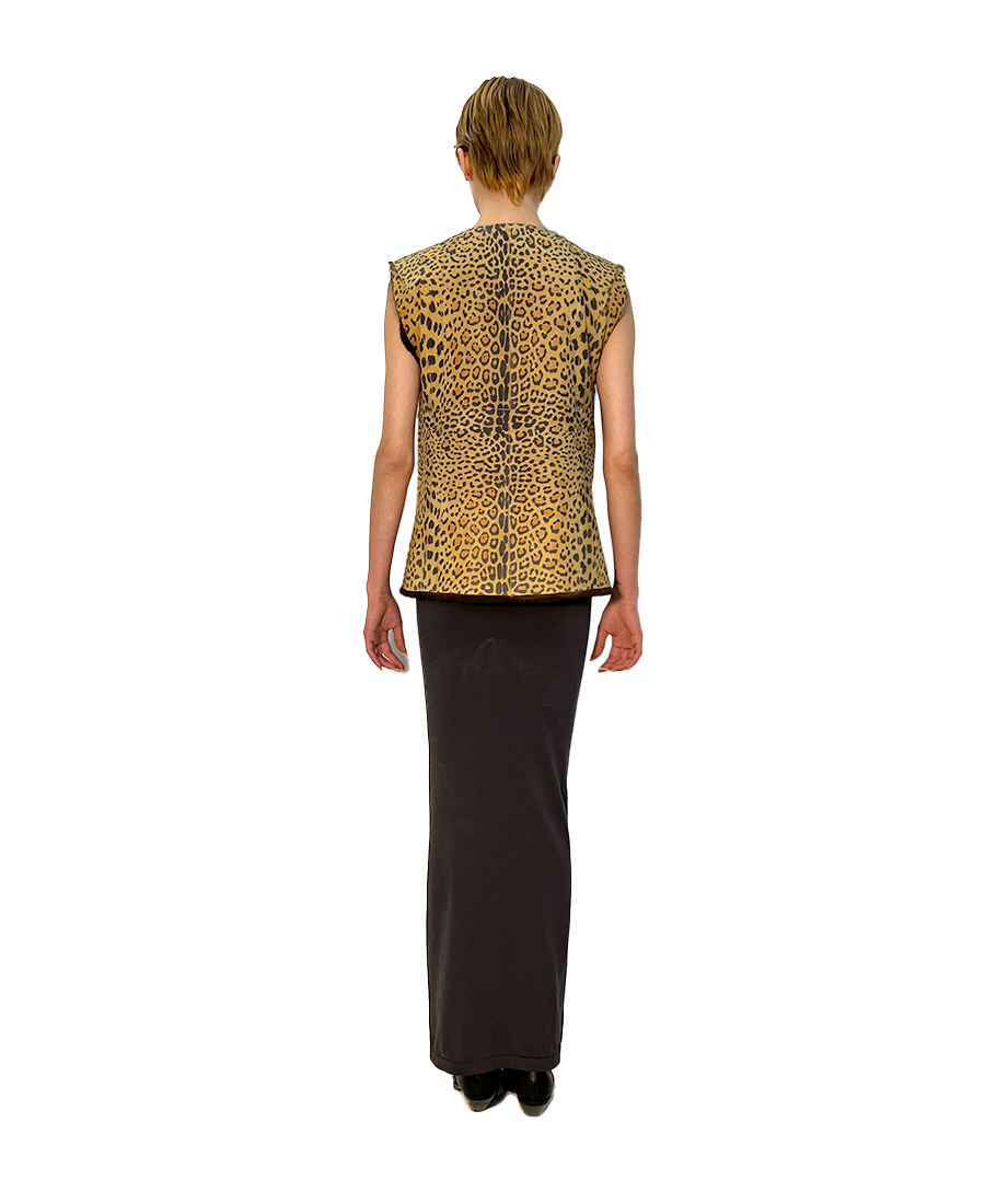 REVERSIBLE MAHOGANI WITH CHEET PRINT INTERIOR
