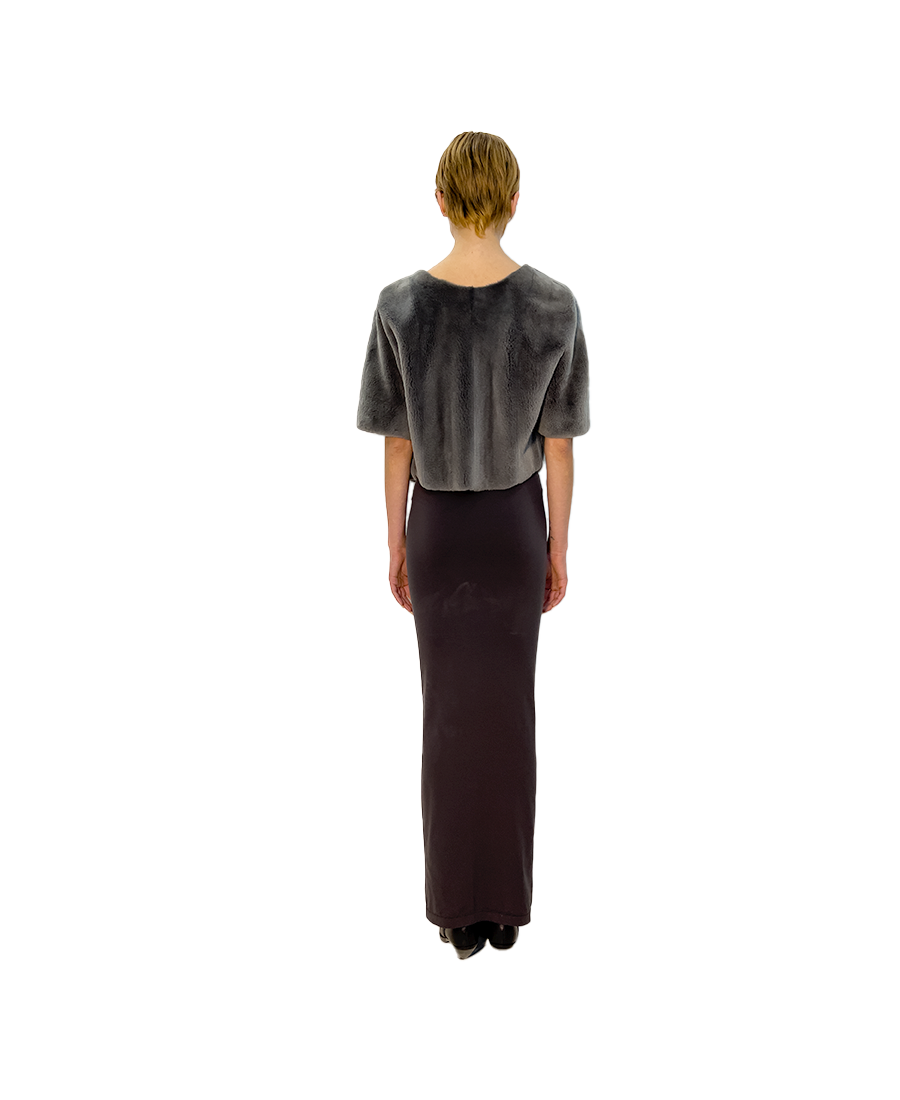 # REVERSIBLE SILVER EPILATED MINK