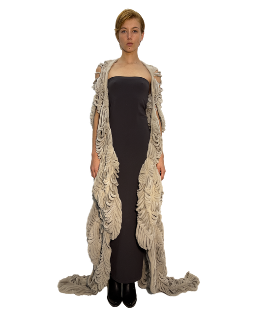 'NET' HAND-CUT MINK COAT