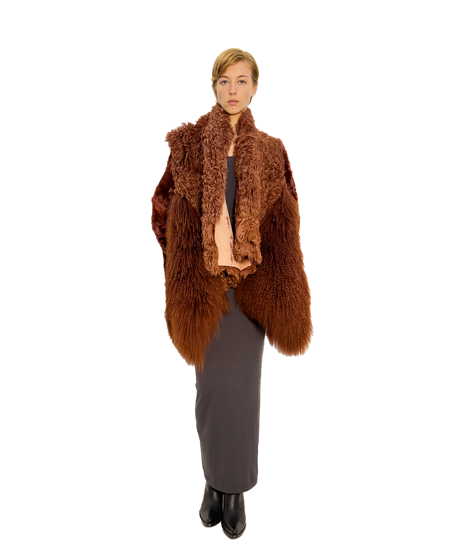 #1815 REVERSIBLE KALGAN SHEARLING & BRENSCHUAN SLEEVELESS