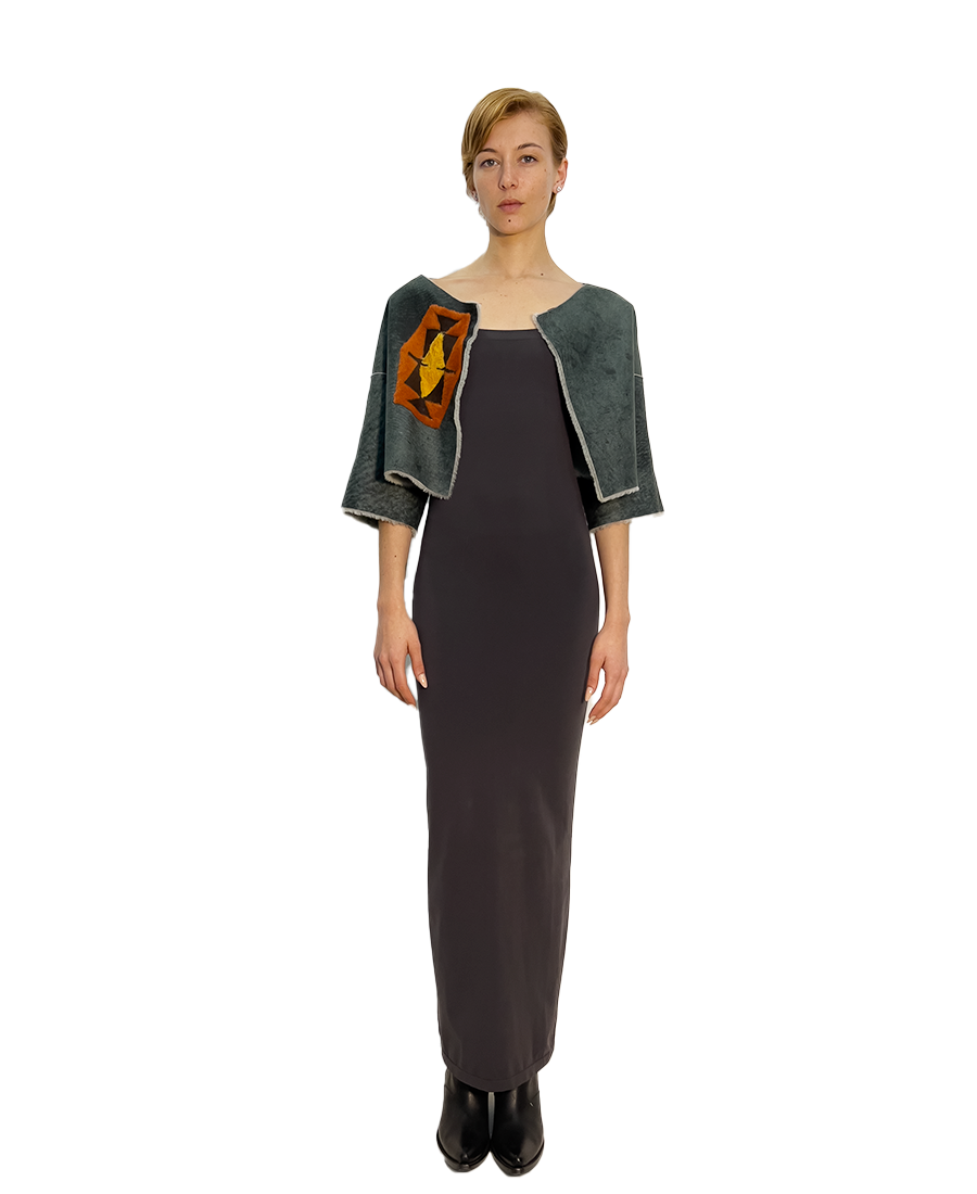 #1741 REVERSIBNLE SHEARLING & EMBROIDERY