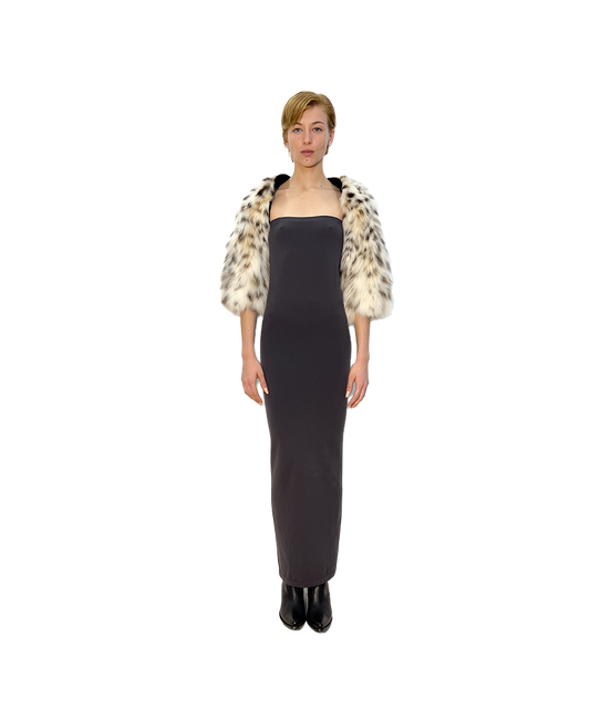 REVERSIBLE BOLERO LYNX & MINK