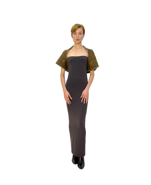 61. natural brown epilated minkmtop with dorsal elastic band