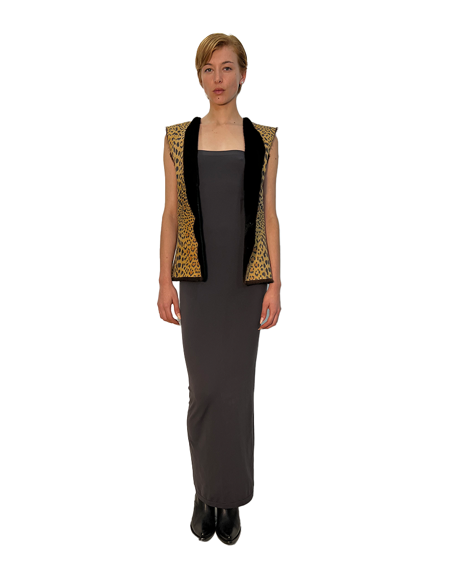 REVERSIBLE MAHOGANI WITH CHEET PRINT INTERIOR