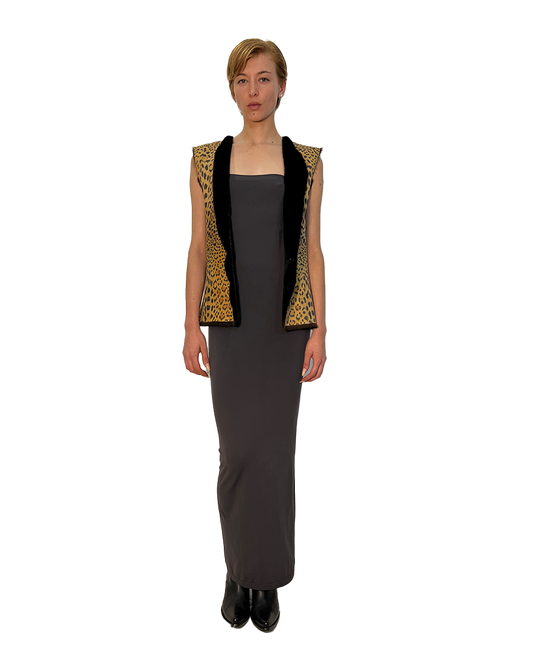 REVERSIBLE MAHOGANI WITH CHEET PRINT INTERIOR