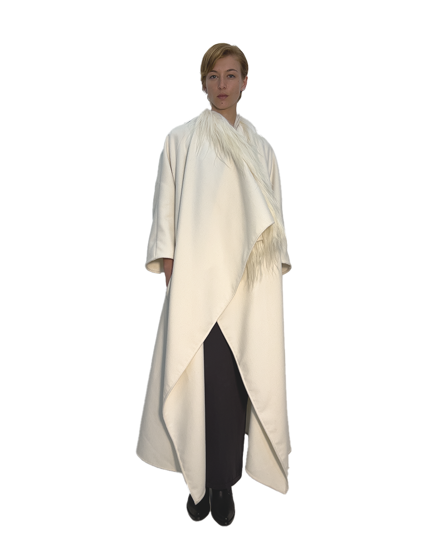 #1883 CASHMERE KALGAN LONG COAT