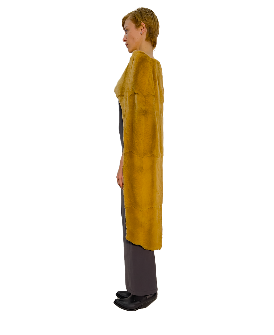 # MUSTELLA AFRICAN WXED LINEN CAPE