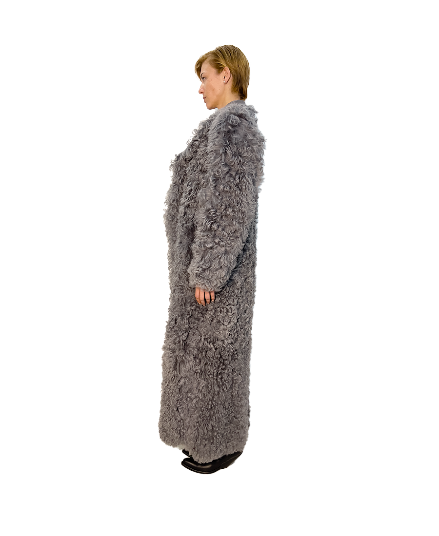 #988 REVERSIBLE CURLED LONG HAIR SHEARLING