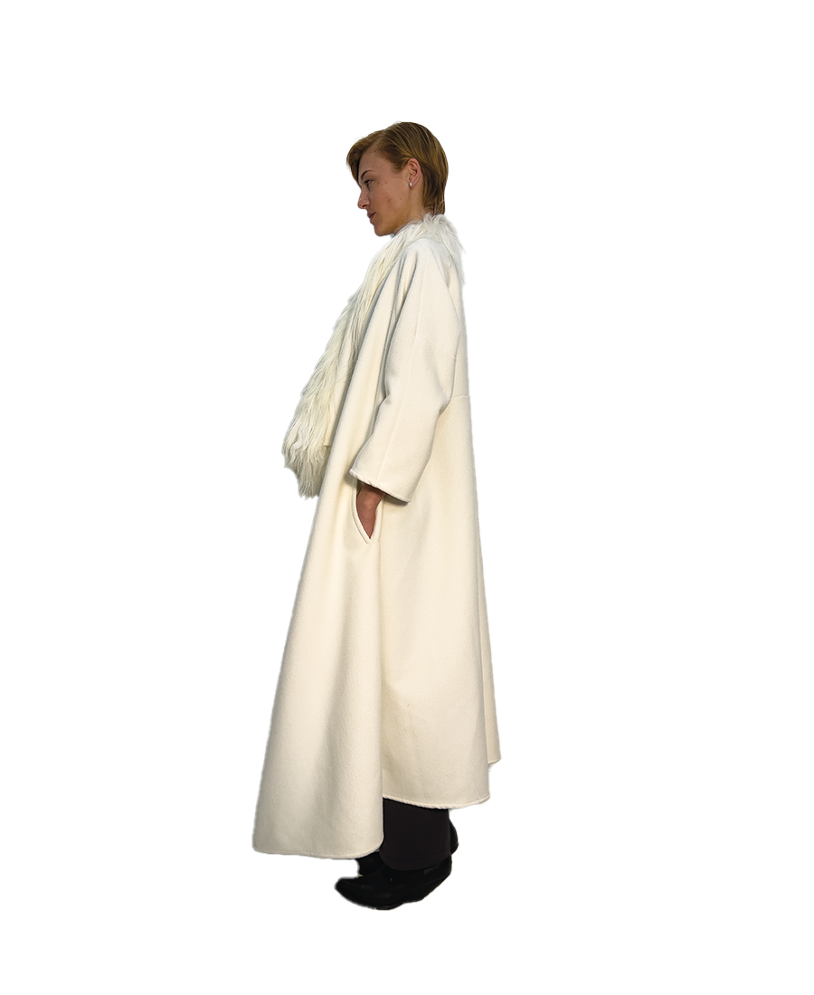 #1883 CASHMERE KALGAN LONG COAT