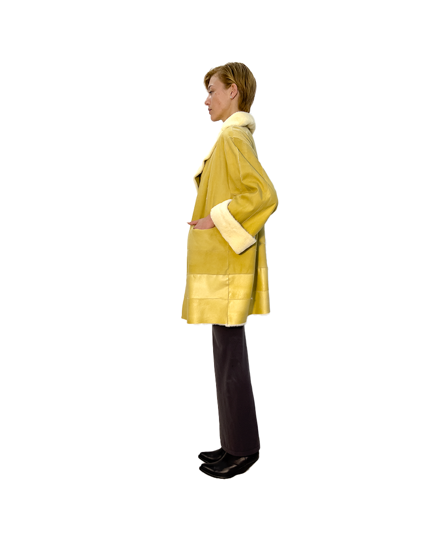 #1471 ‘CLARA 1.1’ REVERSIBLE EPILATED VANILLA MINK