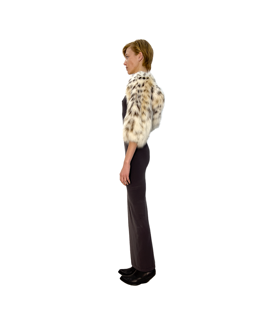 REVERSIBLE BOLERO LYNX & MINK